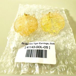 NWT. Tiger earrings. Roarrrrr. Go get em tiger earrings..